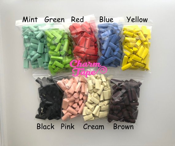 All 9 Colors Chunky Squishy Foam Block Slime Chunk Pieces, Foam for Slime, 15 grams each pack