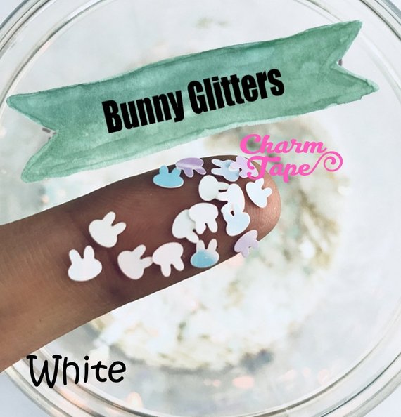 Rabbit Bunny Loose glitters 4mm UV resin / Holographic / Solvent Resistant / Slime Art / Nail Art / Resin Jewelry