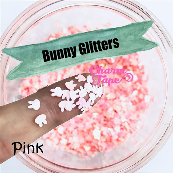 Rabbit Bunny Loose glitters 4mm UV resin / Holographic / Solvent Resistant / Slime Art / Nail Art / Resin Jewelry