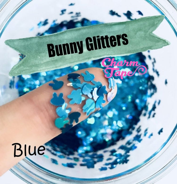 Rabbit Bunny Loose glitters 4mm UV resin / Holographic / Solvent Resistant / Slime Art / Nail Art / Resin Jewelry