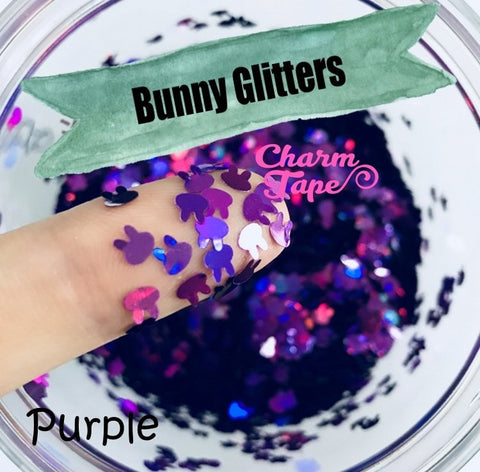 Rabbit Bunny Loose glitters 4mm UV resin / Holographic / Solvent Resistant / Slime Art / Nail Art / Resin Jewelry