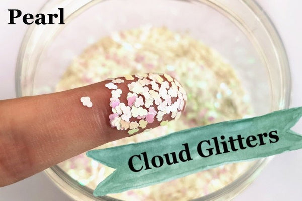 Holographic Cloud Loose glitters, cute glitter 3mm UV resin, nail gel, acrylic nail, nail polish glitter, nail stamping