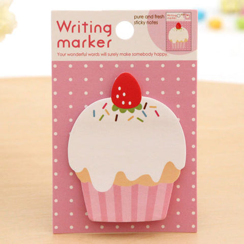 Cupcake Sticky Post It Memo Note Pad 20 sheets SS378 - CharmTape - 1