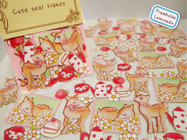 Bambi Deer Sticker Flake Seals Set 70 pieces SS924 - CharmTape - 1