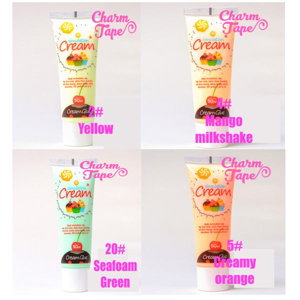 Silicon Whipped Cream 50ml Tube Fake Frosting (Free 3 piping tips) - CharmTape - 4