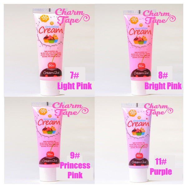 Silicon Whipped Cream 50ml Tube Fake Frosting (Free 3 piping tips) - CharmTape - 5