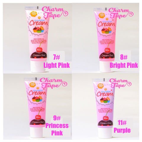 Silicon Whipped Cream 50ml Tube Fake Frosting (Free 3 piping tips) - CharmTape - 5