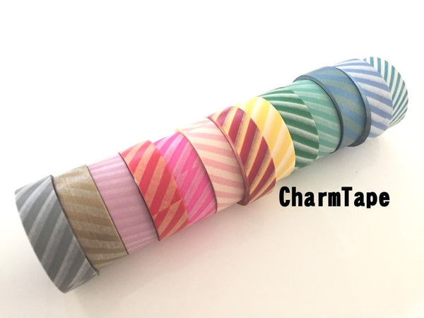 Diagonal Stripes Washi Tape 15mm x 10m WT1006