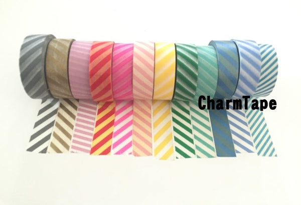 Diagonal Stripes Washi Tape 15mm x 10m WT1006