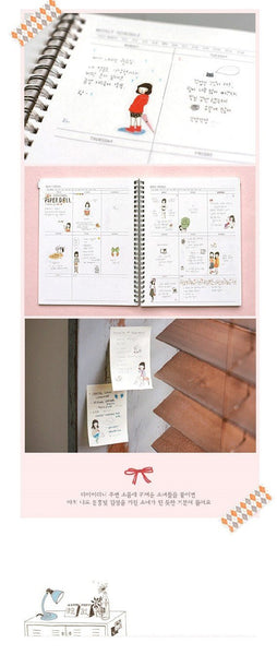 Paper doll vinyl Stickers 6 sheets set by Ponybrown Korea ss534