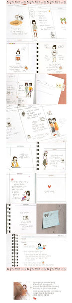 Paper doll vinyl Stickers 6 sheets set by Ponybrown Korea ss534