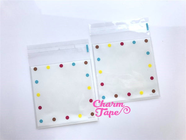 20/50/100 bags Dots Cello Bags // Poly Bags // Self Sealing bags // Wedding Favor Bags // Party Bags CB78