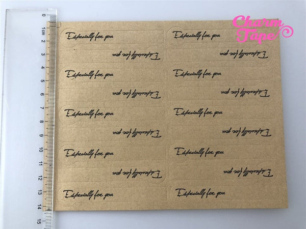 90/180ct "Especially for you" 7.8cm Kraft Paper Stickers For Gift Packing Packaging 5/10 sheets GS028