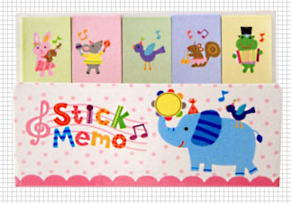 Blue elephant Sticky Post It Memo Note Pad 210sheets SS264 - CharmTape - 1