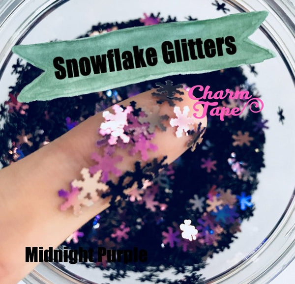 Snowflake Loose glitters 6mm UV resin / Holographic / Solvent Resistant / Slime Art / Nail Art / Resin Jewelry