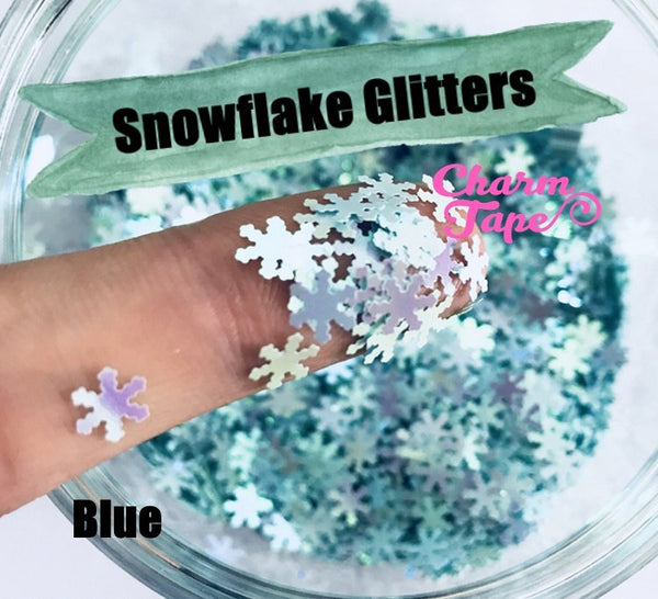 Snowflake Loose glitters 6mm UV resin / Holographic / Solvent Resistant / Slime Art / Nail Art / Resin Jewelry