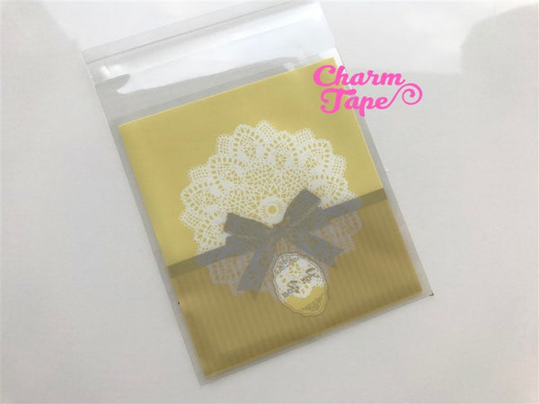 20/50/100 bags Ribbon Lace Cello Bags // Poly Bags // Self Sealing bags // Wedding Favor Bags // Party Bags CB766