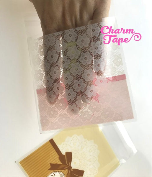 20/50/100 bags Ribbon Lace Cello Bags // Poly Bags // Self Sealing bags // Wedding Favor Bags // Party Bags CB766