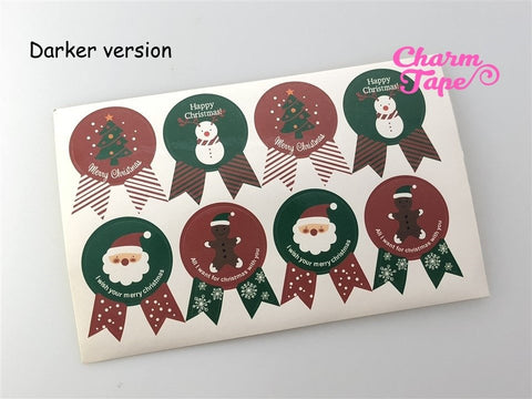 Festive Santa & Frosty Sticker For Gift Packing Packaging 3/10/30 sheets GS006