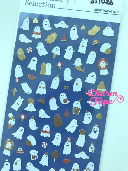 Ghosts & Zombie Deco art stickers by Mindwave 1 Sheets ss1026