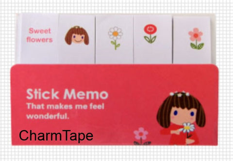 Little Girl Sticky Post It Memo Note Pad 210 sheets SS265 - CharmTape