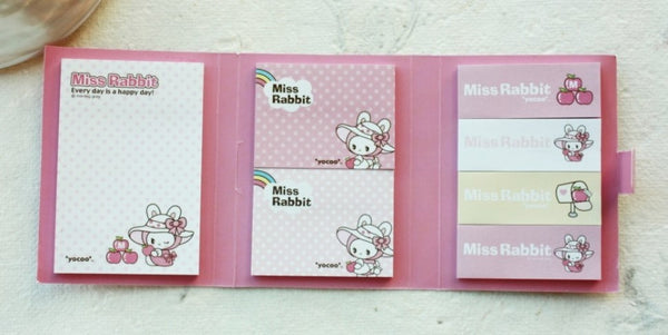 Post It Memo Pad - Miss Rabbit Polka dots - CharmTape - 4