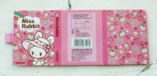 Post It Memo Pad - Miss Rabbit Polka dots - CharmTape - 5