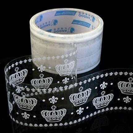 Fleurs de lis and crown Jumbo Deco Tape (08) - CharmTape - 1