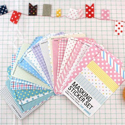 Pastel Masking Stickers - 27 sheets - CharmTape - 1