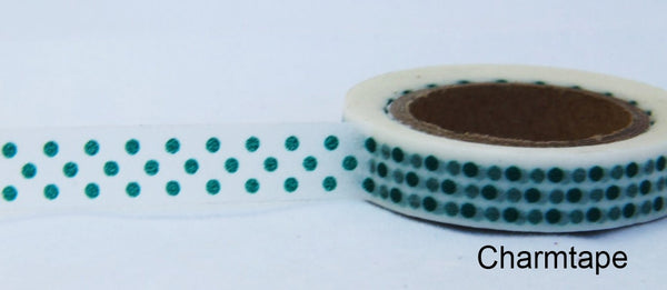 Polka Dots Washi Masking Tape 10mm x 10m WT33 - CharmTape - 2