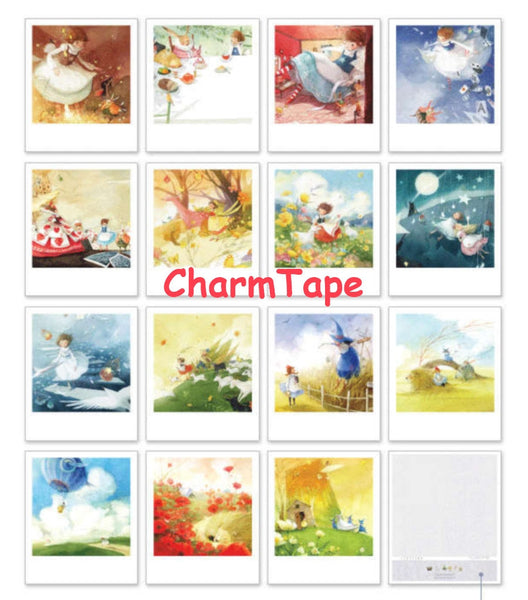 Korea DIY decoden Cards Set in tin box - Alice in Wonderland - CharmTape - 2