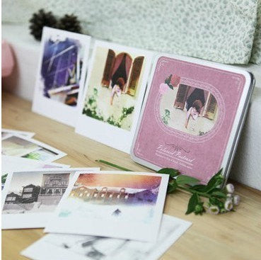 Korea Cards Set in tin box - painting illustrated polaroid - CharmTape - 1