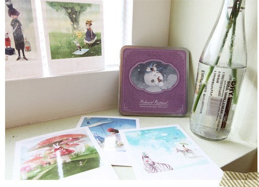 Korea DIY decoden Cards Set in tin box - Fairy tale Prince - CharmTape - 5