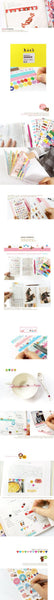 Jetoy Zoo Paper and Translucent Stickers set 8 Sheets with folder - CharmTape - 3