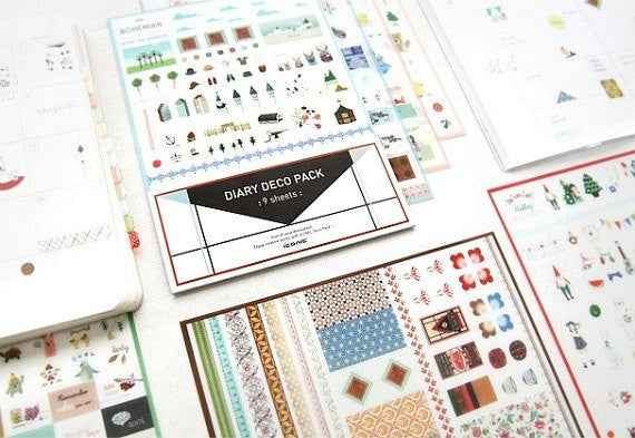 Diary Sticker Pack Version 1 SS476 - CharmTape - 1