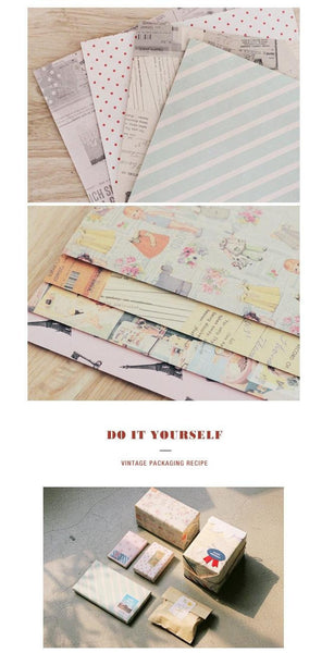 Vintage Deco Paper & Sticker Pack (14 sheets) - CharmTape - 2