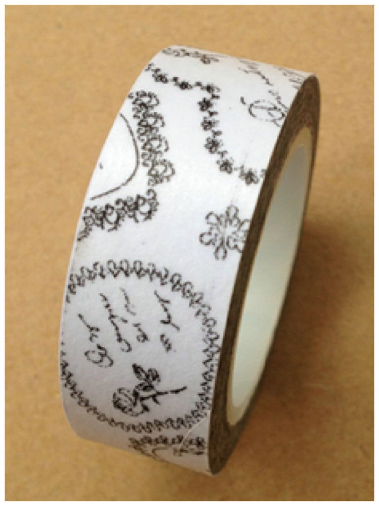 Black & White Washi Tape 15mm x 10m WT402 - CharmTape