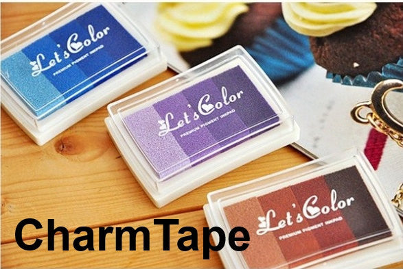 Multi-color Stamp Ink Pad Oil Based waterproof for wood, fabric and paper - CharmTape - 4