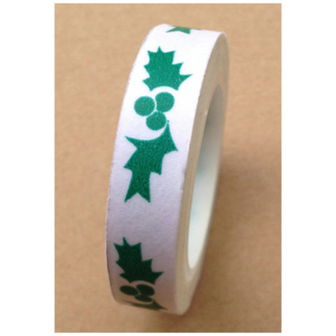 Festive berry leaf Washi tape (10mm x 10m) WT457 - CharmTape