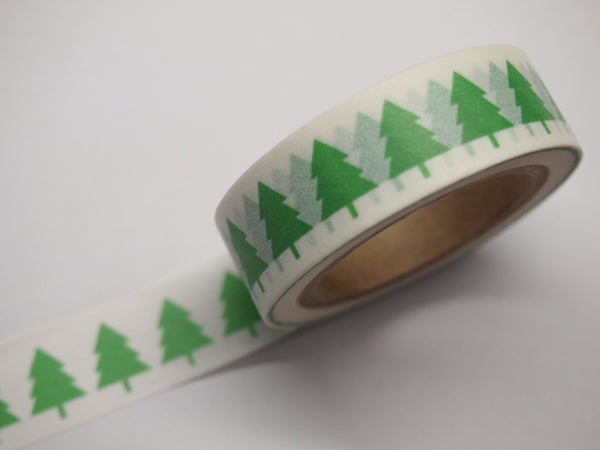 Washi tape - Green & Red Tree WT515 - CharmTape - 4