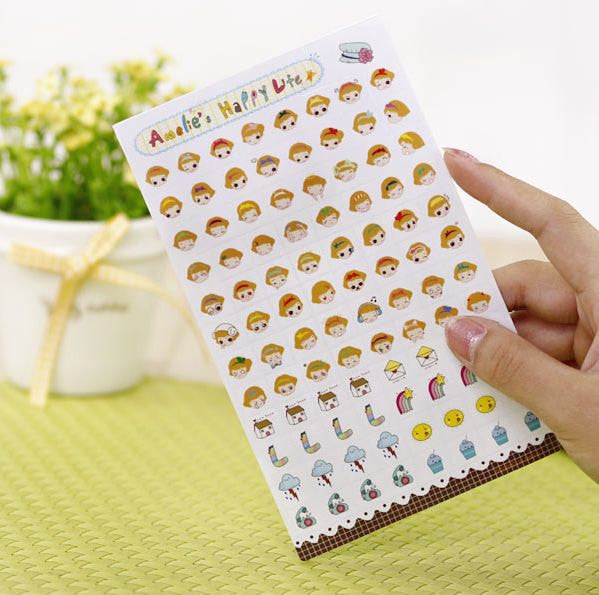 Transparent Stickers - 6 sheets set - Amelia ss108 - CharmTape - 3