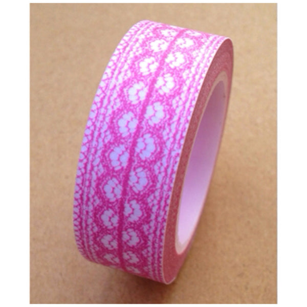 Washi Tape - delicate lace pattern 15mm WT1011 - CharmTape - 11