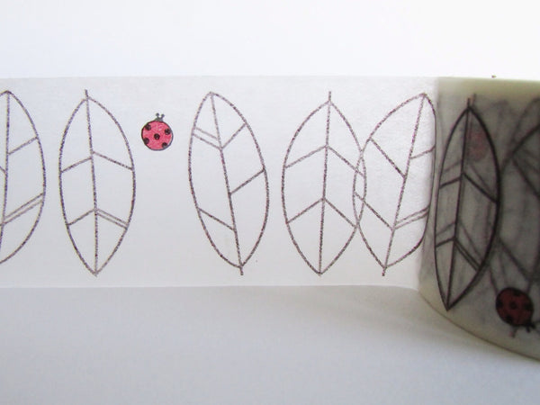 Washi Masking Tape - Leaves - Shinzi Katoh - 30mm Wide - 11 Yards WT548 - CharmTape - 2