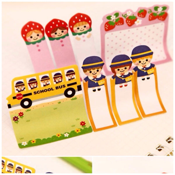 Post It Memo Note Pad - Yellow School Bus SS717 - CharmTape - 2