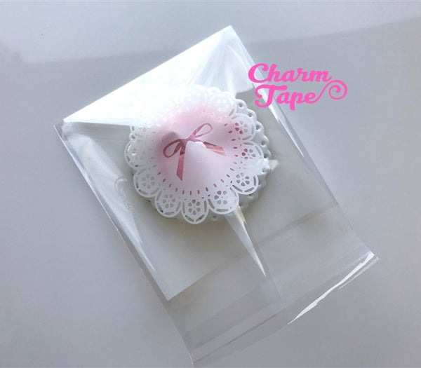 20/50/100 bags Ribbon Lace Cello Bags // Poly Bags // Self Sealing bags // Wedding Favor Bags // Party Bags CB77