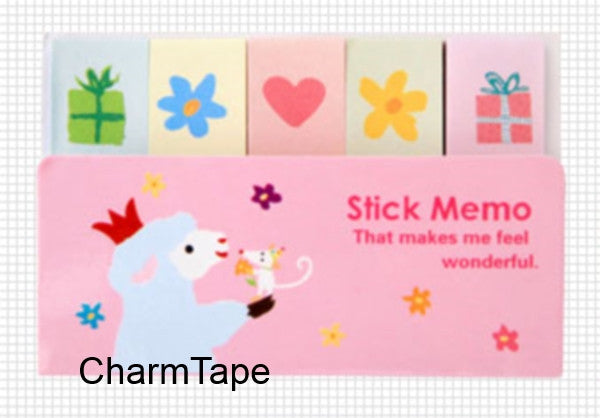 Little Lamb Sticky Post It Memo Note Pad 210 sheets SS267 - CharmTape - 1