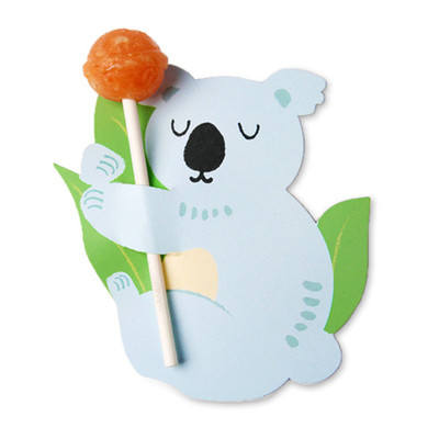 Lollipop / Pencil Holder - Small Gift - Class Gift - Party Favor - Thank You Gift 48-50 Lollipop Covers - Bears & Raccoon