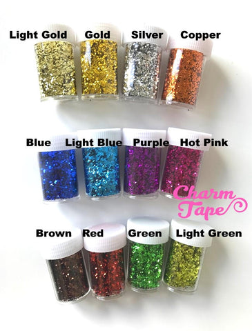 Loose Glitters, bottle glitter UV resin, nail gel, acrylic nail, nail polish glitter Metallic Embellishment Costume Craft