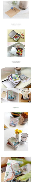 Mini Postcard Alice in Wonderland & Wizard of Oz (Tin Case 40 sheets)