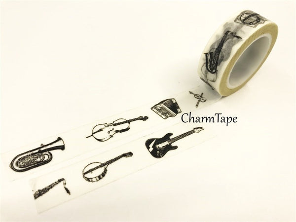 Musical Instrument Washi Tape 15mm x 10m WT597 WT303